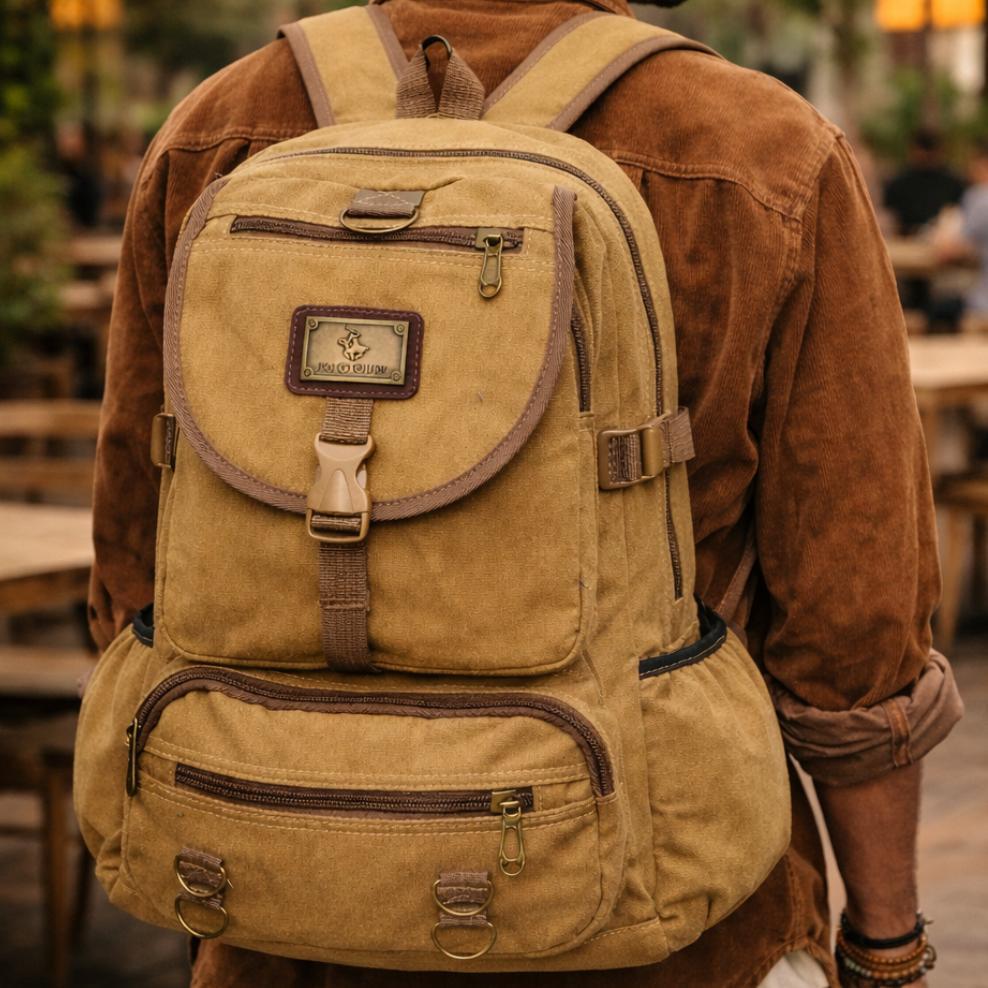 Limited Polo Power Tas Pria Ransel Canvas Import Tas Punggung Casul Pria Tas Kanvas Polo Ori Power O