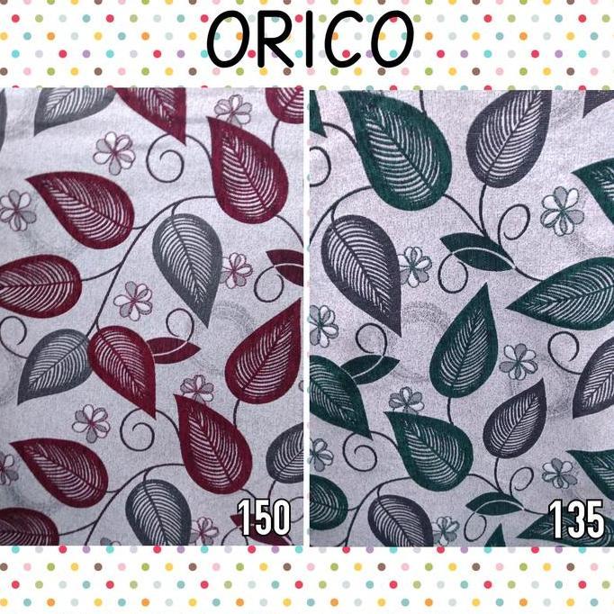 Kain Chenille Sofa / Jok / Kursi Motif Daun-Daun - Orico