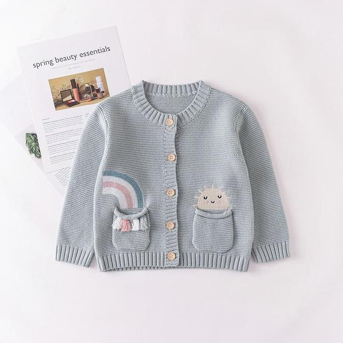 Outer Rajut Tebal Anak Perempuan/ Cardigan Bahan Premium Cardigan Rajut Anak Perempuan CG ALLICE