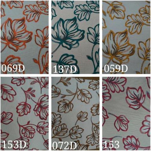 Kain Sofa / Kursi Hikaron Motif Bunga Warna - Cavendish