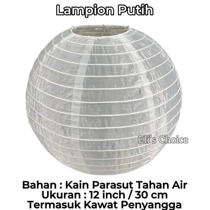 Ready LAMPION KAIN WARNA WARNI TAHAN AIR 30 CM DEKORASI OUTDOOR HIASAN PESTA LAMPION LAMPU TAMAN