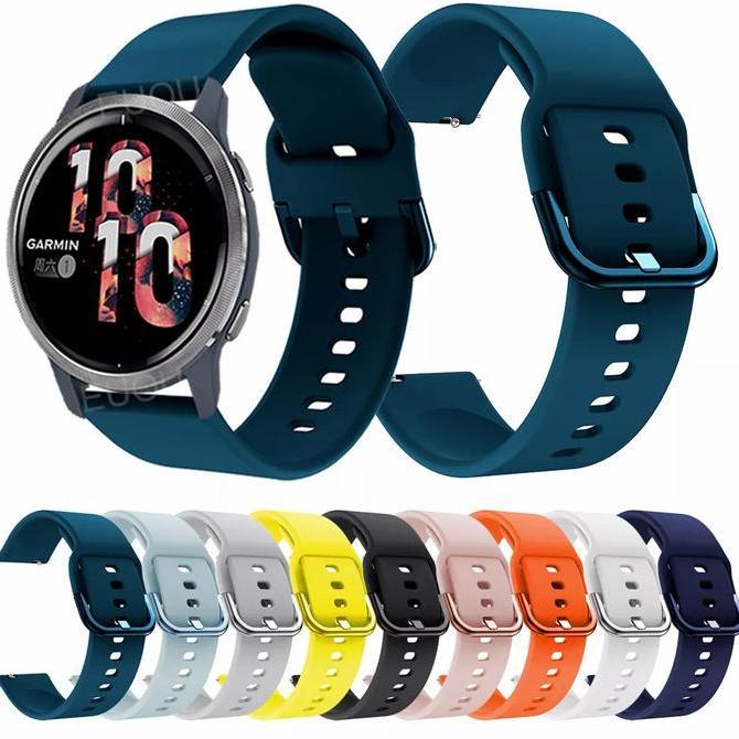 NEW STRAP SILIKON TALI JAM GARMIN VENU 2 MODEL ACTIVE COLORFUL BUCKLE ORI