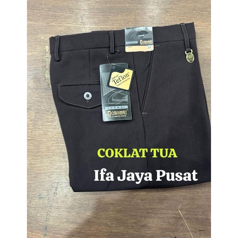 100% AMAN CELANA KAIN PRIA STANDAR FORMAL KERJA HITAM DAN WARNA UKURAN 27 - 44 - CELANA KERJA PRIA H