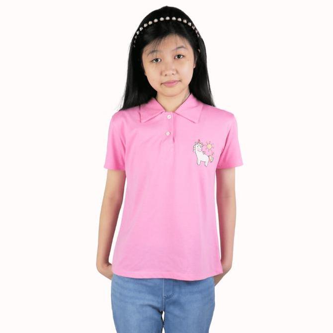 100 Ribu 5 Pcs Baju Kerah Kaos Polo Fashion Anak Perempuan