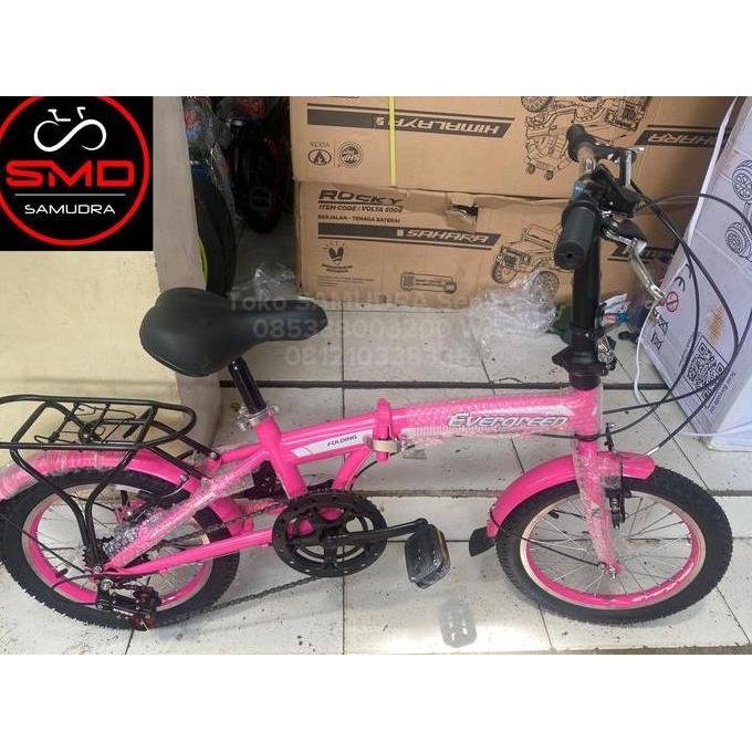 Sepeda Lipat Folding 16 Evergreen 6sp Murah BDG