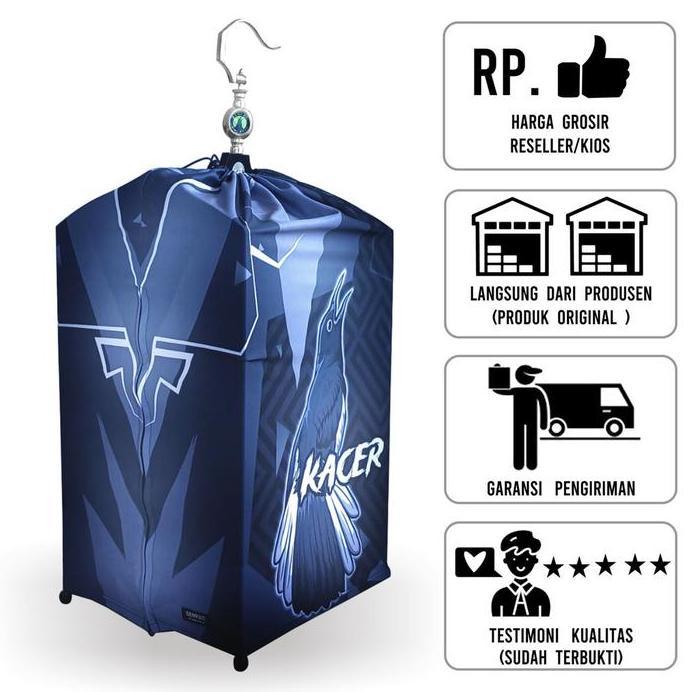 SEMPATI GROSIR Krodong Kerodong Kotak Full Printing Isi 5 Pcs Krodong Single Layer Bahan Lotto Super