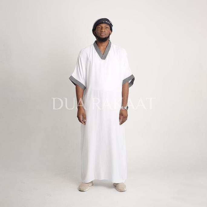 DUA RAKAAT Original ALFATH RAYON Gamis Jubah Maroko Abaya Pria Muslim Lebaran Bahan Rayon