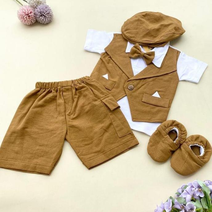 QUEBEECLOTH BAJU BAYI LAKI LAKI 0 6 BULAN BAYI NEWBORN SETELAN BAYI COWOK ROMPI PESTA BAYI LAKI LAKI