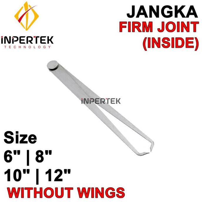 HERBONE Jangka Besi 10" Jangka Dalam Jangka Bubut 10 Firm Joint Caliper 10 Inc