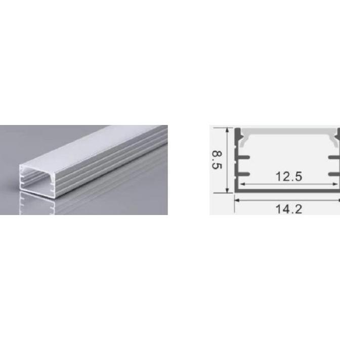 Housing Bar / Aluminium Profile LED Strip Type U Type Y Hitam Putih 1M