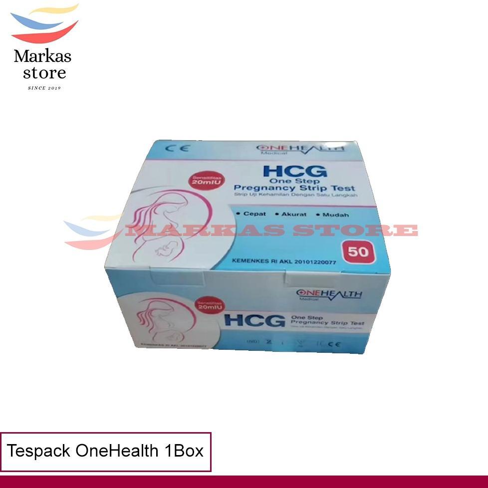 Terlaris Onehealth Test Pack 1Box Per Box Isi 50 Pcs Tes Hamil Strip Tespack Kehamilan Hcg Pregnancy
