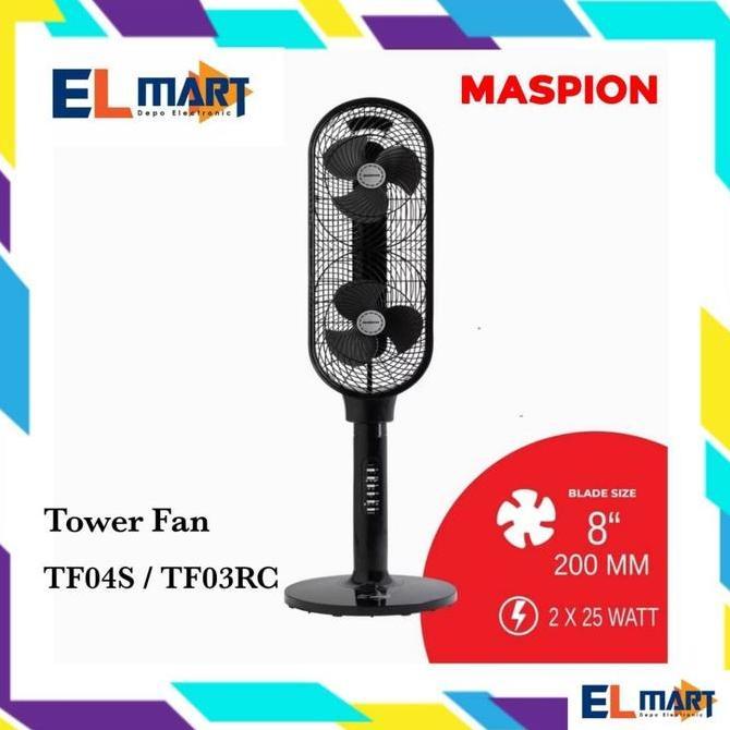 SUMOBOX Maspion Tower 8 inch x2 TF 04S 03RC Remote TF04S TF03RC Tower Fan Kipas Angin