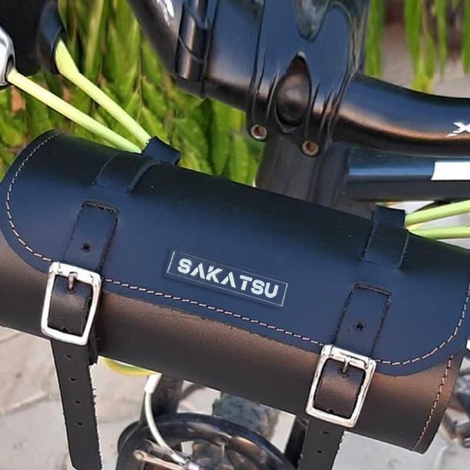 TABUNG MOTOR Sepeda Just Ride / Tas Motor Sepeda Kulit PU Universal