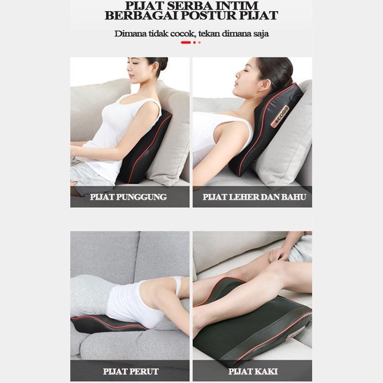 Terbaru BENBO 4 kepala pijat Pijat Bahu Leher Multifungsi Pijat Punggung  Bantal Pijat Listrik  Pija