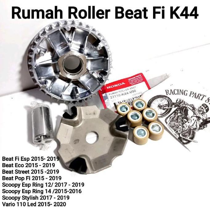DENBERKAH99 - RUMAH ROLLER ASSY SET BEAT FI - NEW ESP -  STREET - POP - SCOOPY - VARIO ESP - SPACY (