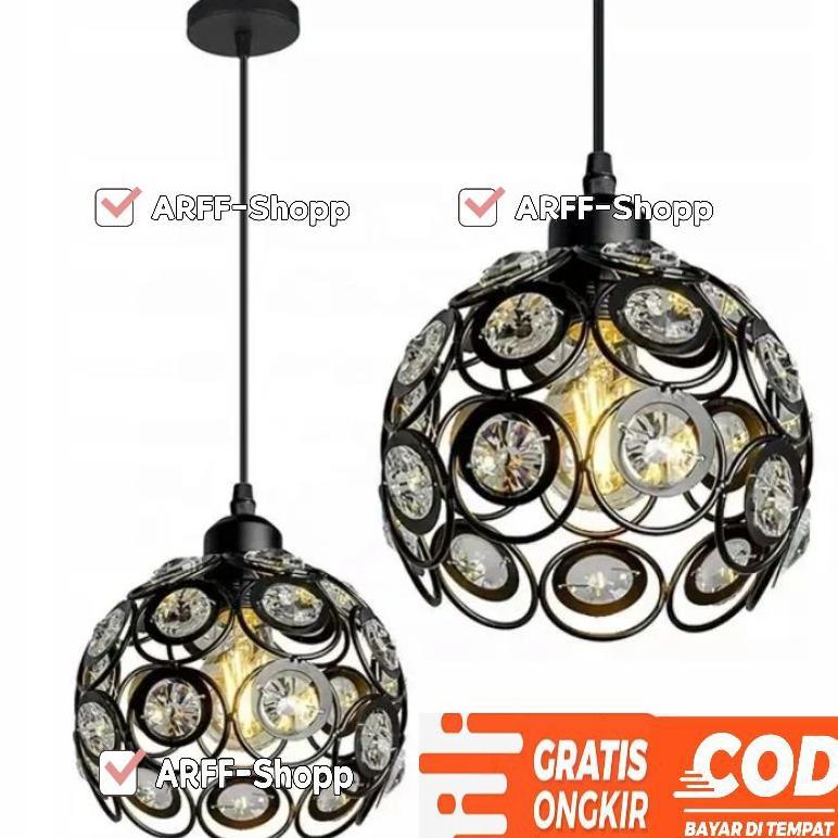 Murah Lampu Gantung Hias Kristal Minimalis Elegan