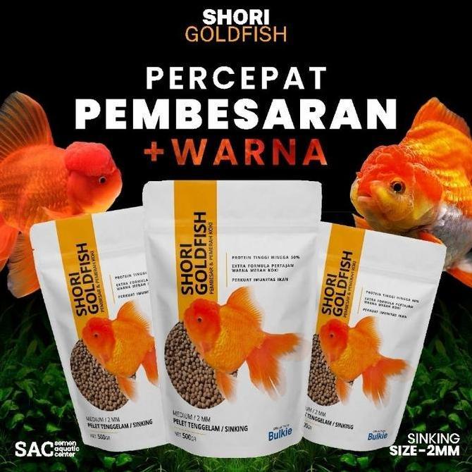 NEW PAKAN PREMIUM IKAN KOKI PELET IKAN KOKI SHORI UNTUK BULKIE DAN WARNA ORI