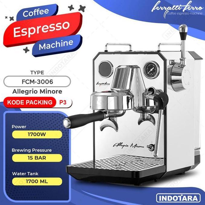 Ferratti Ferro Espresso Machine FCM-3006 Allegrio Minore AM