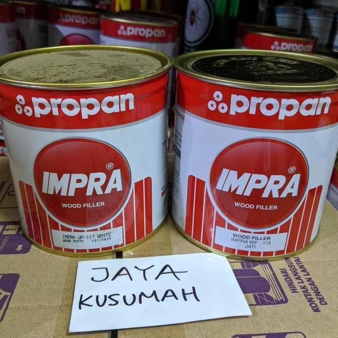 Dempul Kayu Impra Wood Filler WF 115 SH 113 Plitur Propan Jati Sungkai