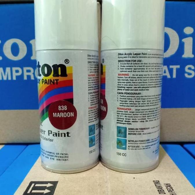 DITON Spray Paint Pilox - 838 Maroon / Merah Maron (150cc/Kecil)