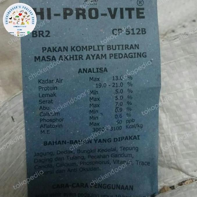 512bravo pur vur poer vuur voer ayam 512 bravo popan pokphand 50kg hi-pro-vite karungan 50 kg