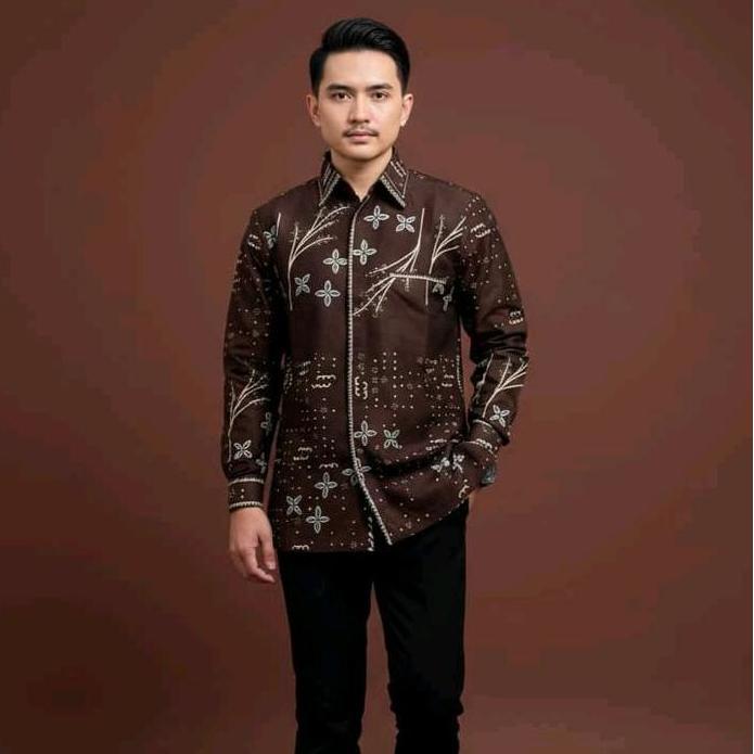 Batik Cantik Exclusive - WIBISANA |Kemeja batik pejabat exclusive bordir smock mewah | Batik pria pr