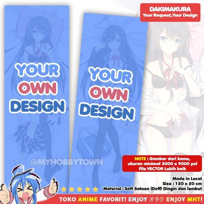 Sarung Bantal Anime Dakimakura CUSTOM SPECIAL REQUEST murah
