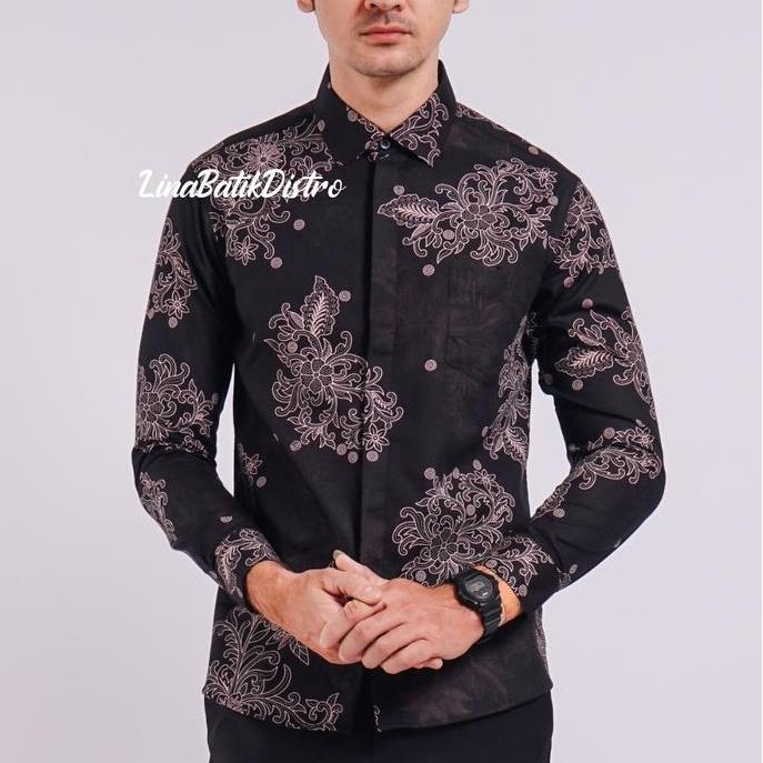 KEMEJA BATIK PRIA SLIM FIT / BAJU BATIK PRIA SLIM FIT ACS299