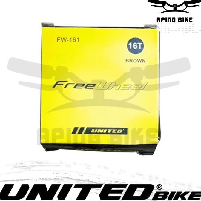Freewheel United 16T FW-161 Gear Belakang Gir Sepeda BMX Mini MTB Seli