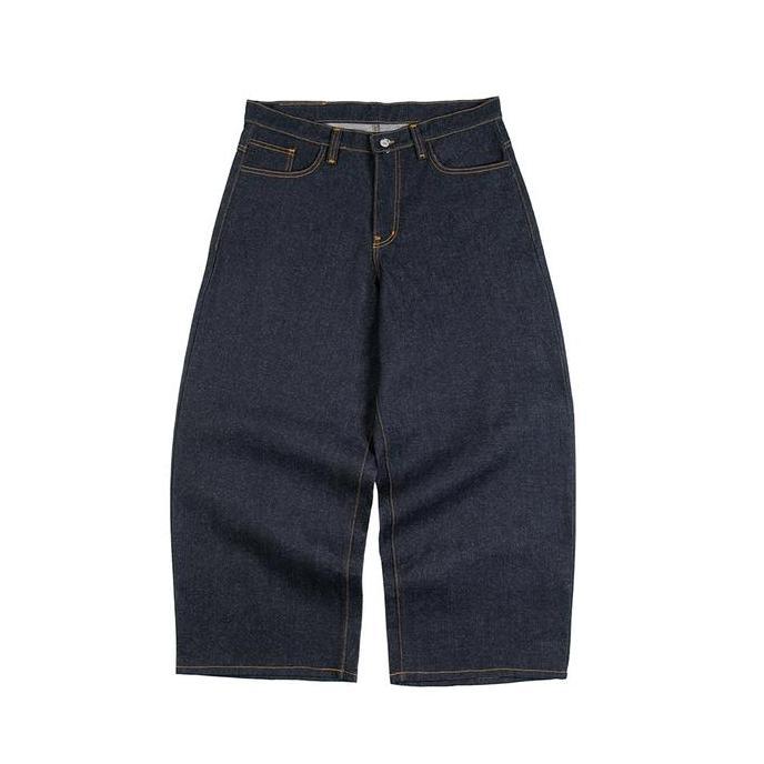 Forma Wide Raw Denim Pants by Money Alter / Celana Panjang Bahan Denim / Celana Unisex
