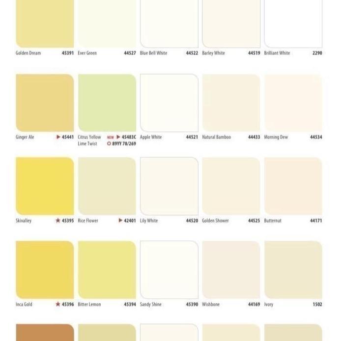 CAT DULUX PENTALITE 2.5L / YELLOW BIRD / BLUE BELL WHITE / APPLE WHITE