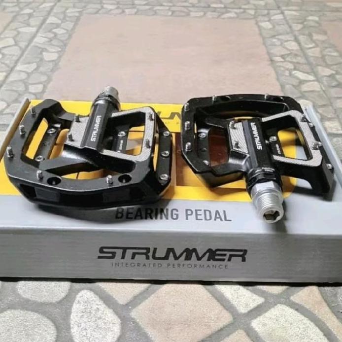 PEDAL SEPEDA MTB STRUMMER 80 HITAM ALLOY