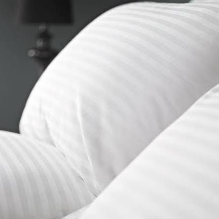 Hotel Pillow Case Damask Stripe 3cm murah