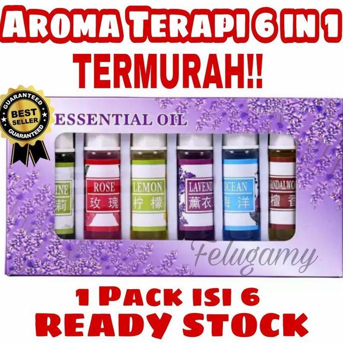 Minyak Aroma Terapi Diffuser Oil Aromatheraphy Essential Oil 6 in 1