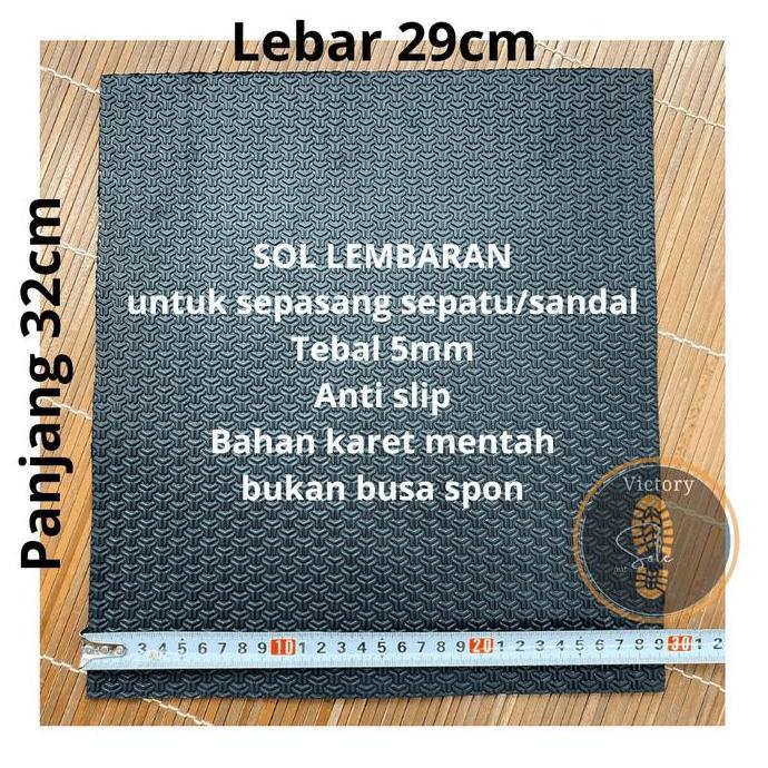 New Sol Lembaran sepatu sandal flat pria motif pasir anti slip bahan karet mentah