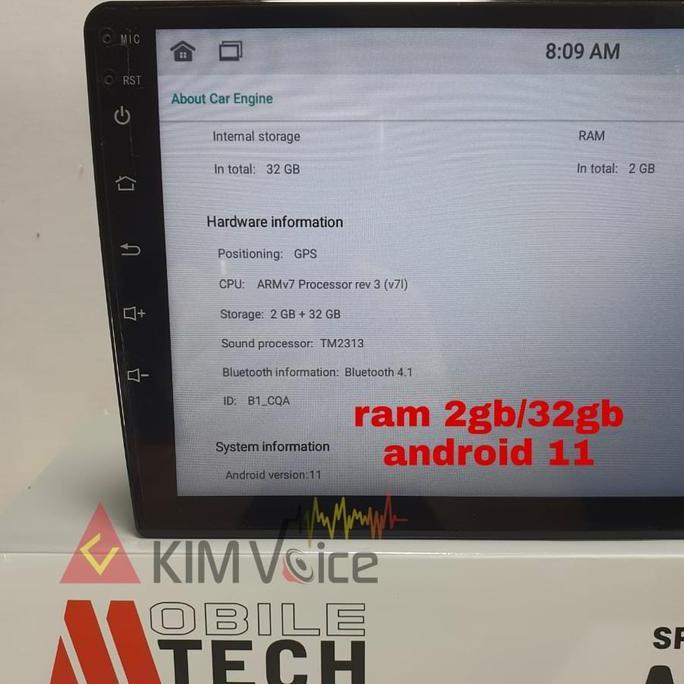 Head Unit Android 10 inch Mtech MM-8803 ips screen