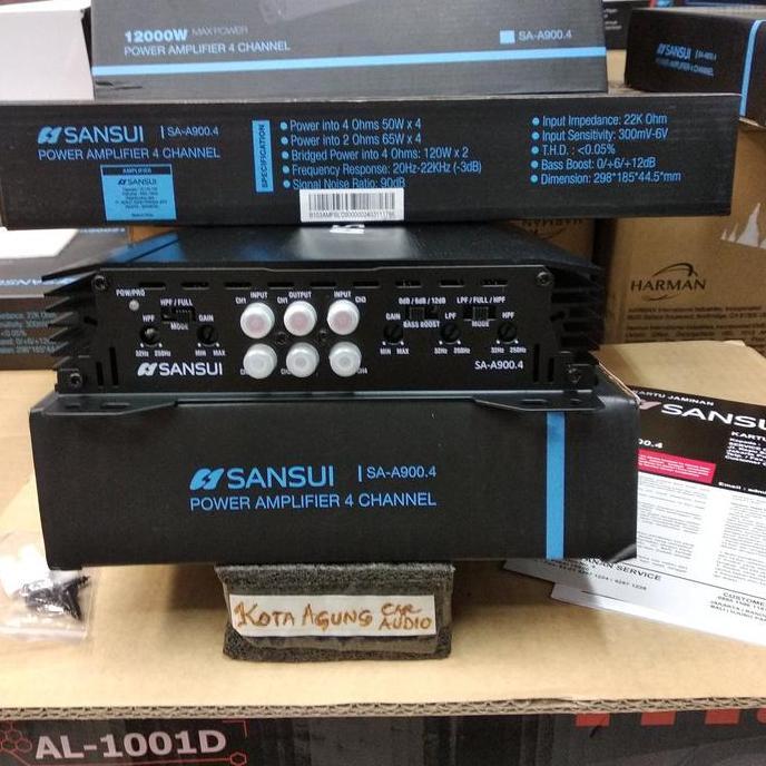 SANSUI SA-A900.4 Power Amplifier 4 Channel 12000W Max Power