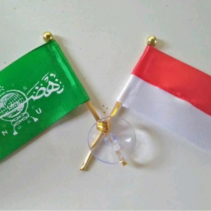 BENDERA NU silang INDONESIA tempel dikaca