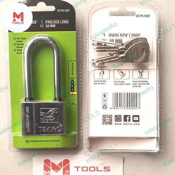 Ready Gembok TEKIRO 50mm Panjang - TEKIRO Gembok Stainless - Gembok Nekel