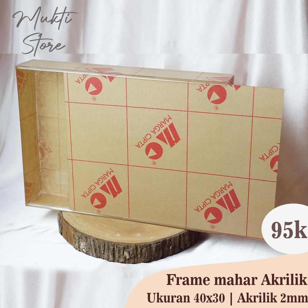 Frame mahar akrilik 40x30x6 Koak mahar akrilik  Akrilik sliding mahar