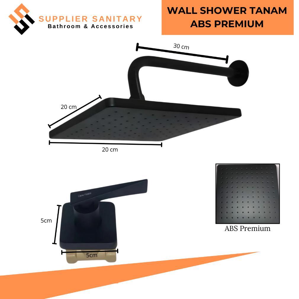 Wall Shower Paket Stop Kran Tanam/Shower Mandi/Stop Kran Tanam