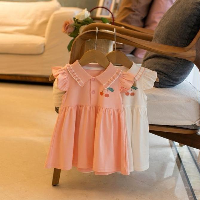 Cherry Dress | Dress Anak Perempuan | Dress Polo Anak Perempuan