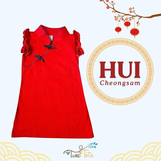 Tweetots Hui Ceongsam Girl Dress | Baju Imlek Cny Anak Perempuan 0-8 Tahun