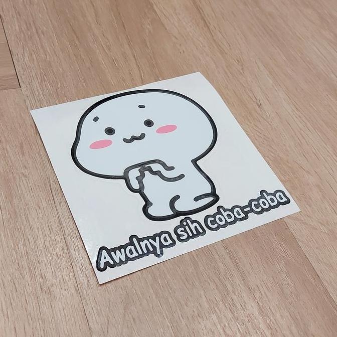 Stiker Quby Pentol Awalnya sih coba-coba