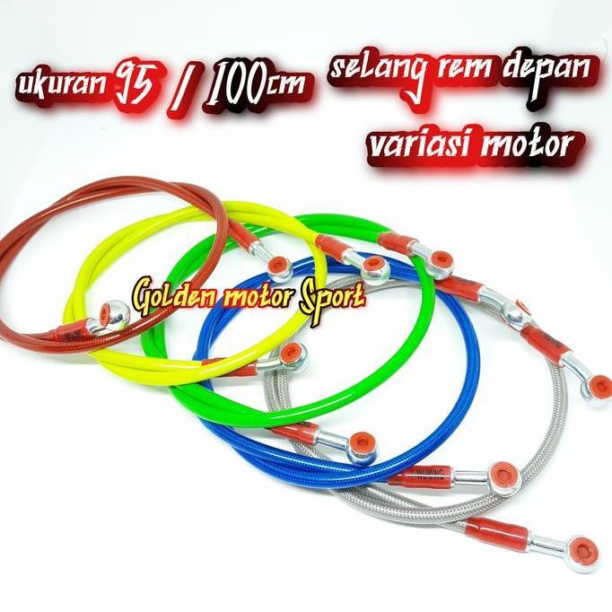 Selang rem depan 95cm Universal selang rem depan variasi motor Kabel