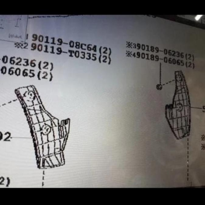 INNER FENDER LINER FENDER BELAKANG YARIS LELE VIOS 2014 2015 2016 2017 ORIGINAL TOYOTA