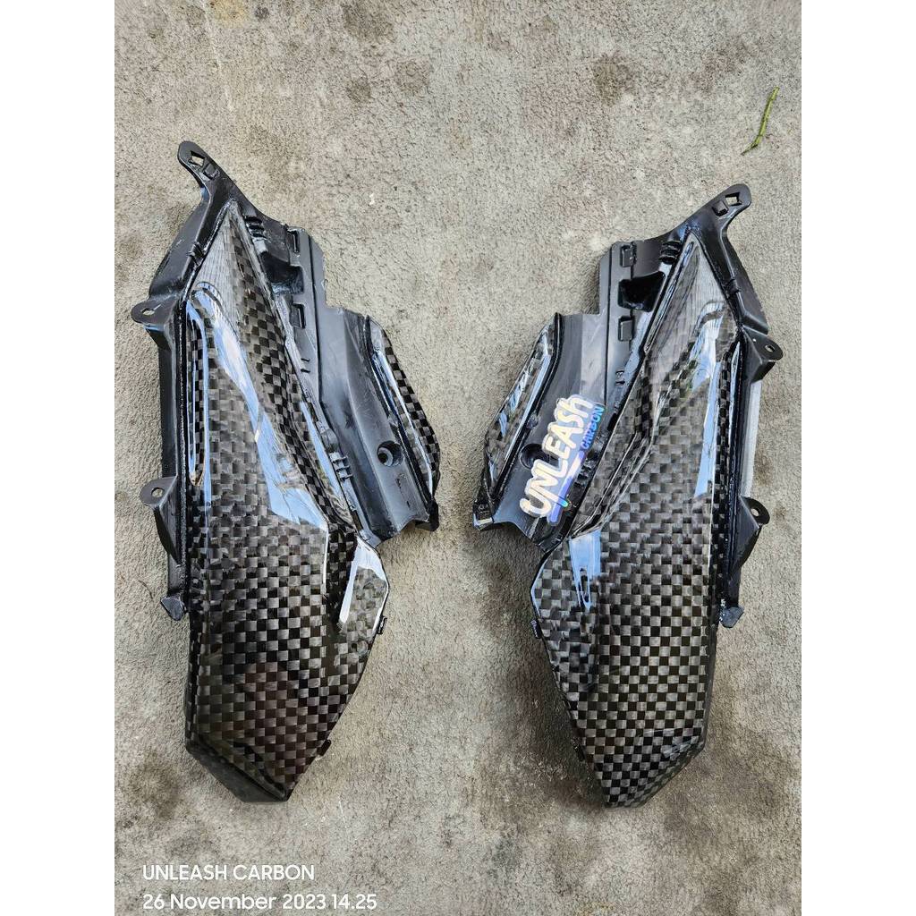 COVER SIDE DECK SAMBUNGAN BODY SAMPING NEW VARIO 125 150 CARBON KEVLAR