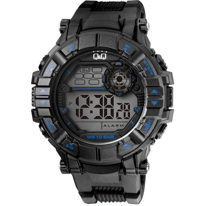 Q&Q QQ Digital Jam Tangan Pria Hitam M152J002Y Original