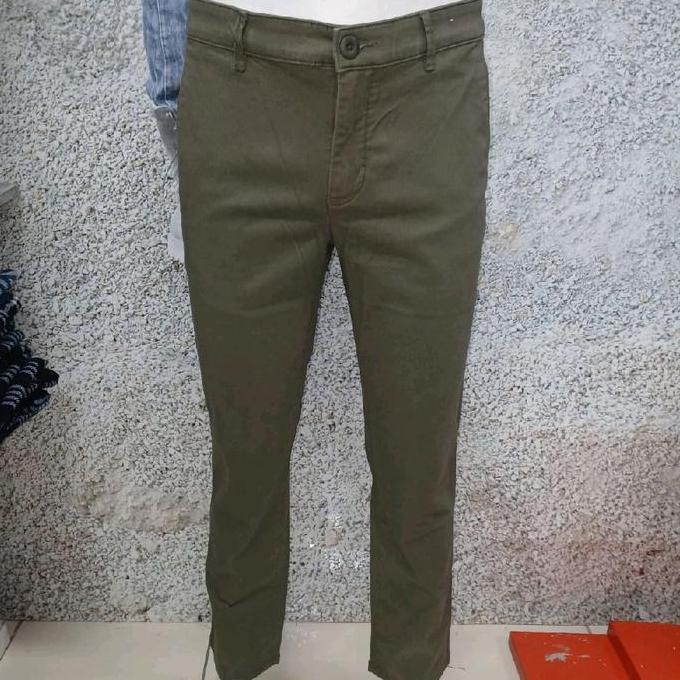 CELANA PANJANG MERK CARDINAL CDL ORIGINAL SLIMFIT WARNA HIJAU OLIVE