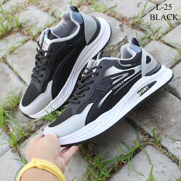 (Wevamoli) Sneakers Sports Pria Premium Import ML-25 Sepatu Olahraga Pria Kanvas Kekinian Import Sep